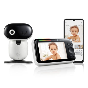 Motorola Nursery Pip1510 Connect Baby Monitor Camera, 5', Wifi, Wall Mount, Hd 1080P, 1000Ft Range, 2-Way Audio, Pan/Tilt/Zoom,