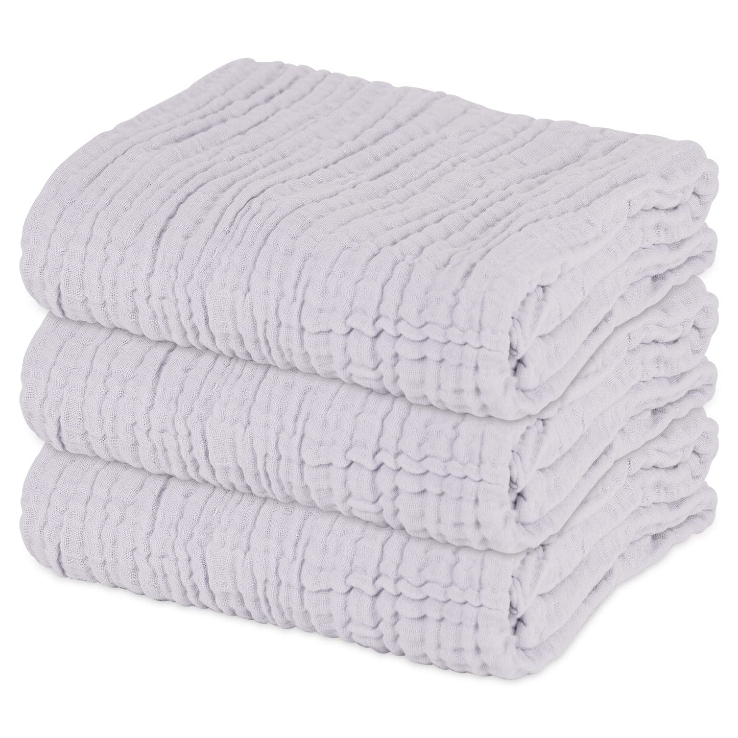 Asung Baby Towels Muslin Baby Bath Towel 3Pack Infant Towels For Newborn Boy Girl 6 Layers Ultra Soft Cotton Toddler Towels For