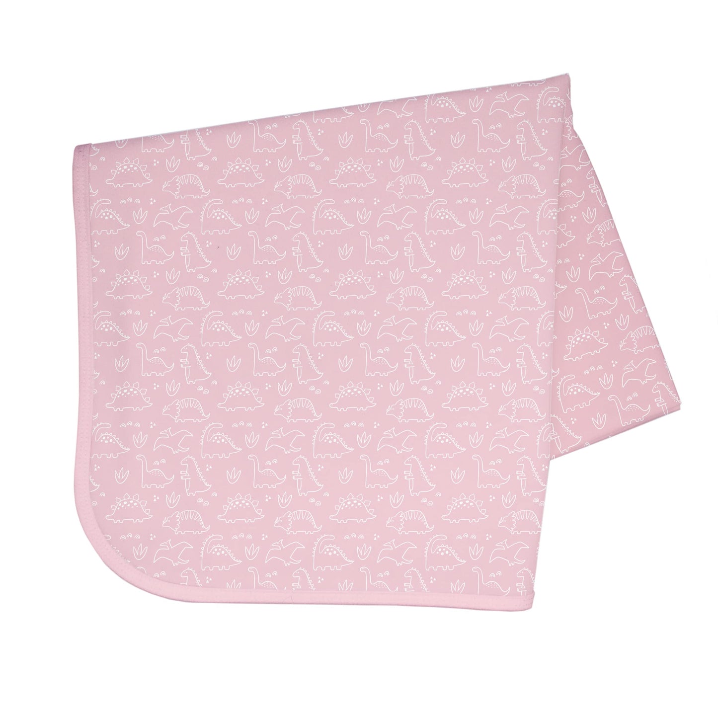 Bapronbaby Dino Friends Blush Splash Mat - Waterproof Catch-All For Under High Chairs, Floors, Tables, Playtime Or Arts & Crafts