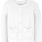 The Children'S Place Baby Girls And Toddler Bow Pocket Cardigan Sweater, White, 4T Us