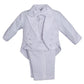 Baby Boys Formal White Poly Cotton 5 Piece Classic Tux Set With Tail - 6M
