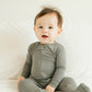 Vaenait Baby Toddler Boys Girls Solid Footie Pajama Cozy Modal Khaki 12M