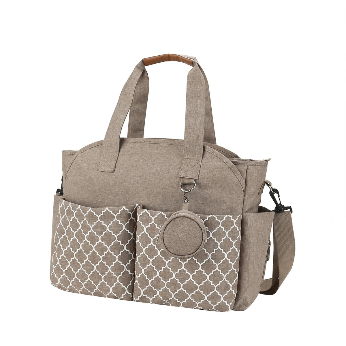 SNAPPSY Multifunctional Baby Diaper Mummy Changing Bag Handbag for Diaper Keys Phone Khaki