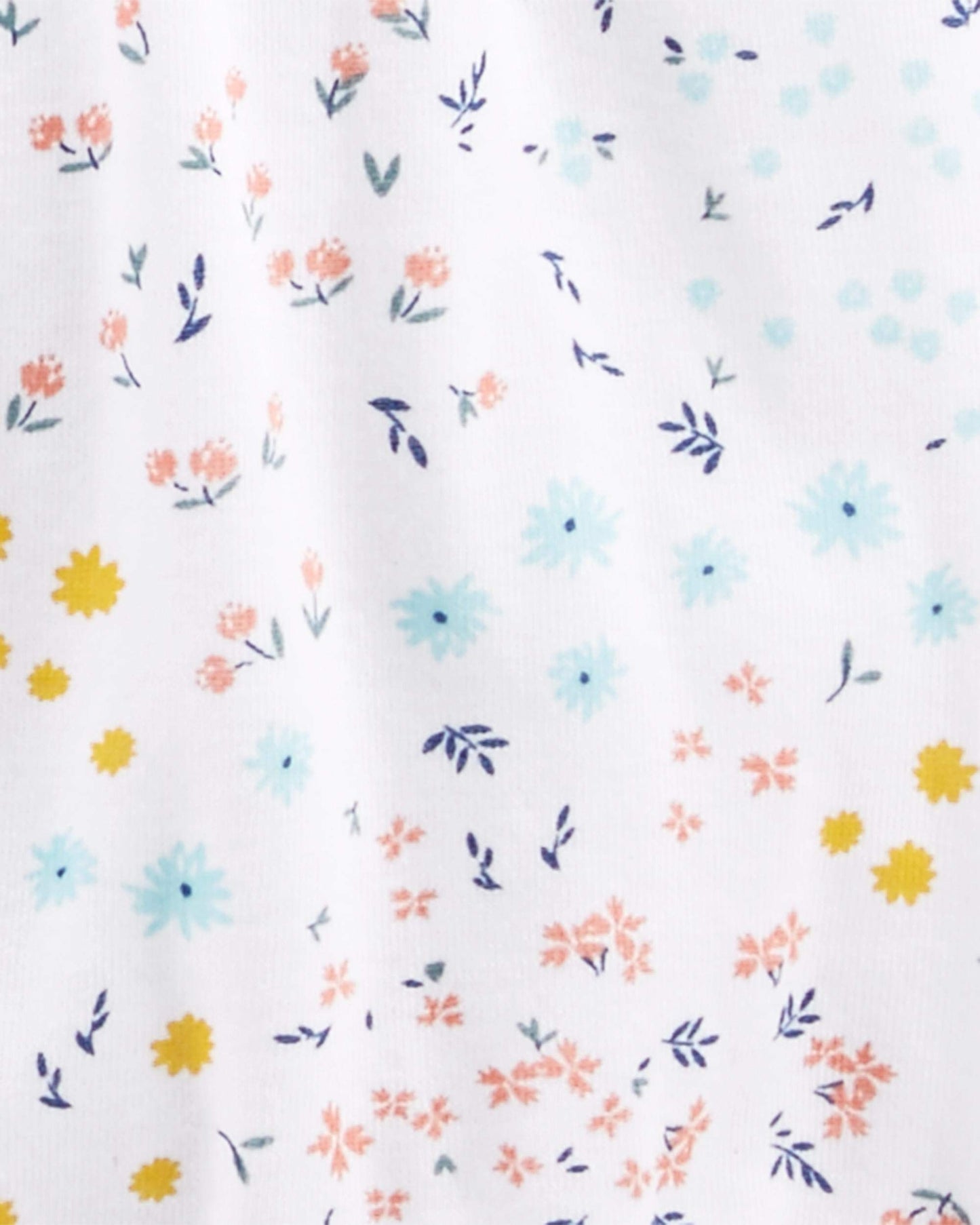Simple Joys by Carters Baby Girls 3-Pack Snap-up Rompers Pants, dino/floral/Snail, 24 Months