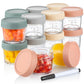 Vitever 16 Pack Glass Baby Food Storage Containers, 4 Oz Baby Food Jars With Plastic Lids, Small Baby Food Maker, Reusable Infan