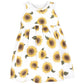 Hudson Baby Baby Girls' Cotton Dress And Cardigan Set, Sunflower, 9-12 Months