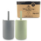 Cascade Kids Silicone Toddler Smoothie Cups with Straw, Unbreakable Training Cup with Straw for Babies and Toddlers for less mes