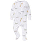 Gerber Baby Unisex 2-Pack 2-Way Zip Thermal Footed Sleep 'N Play, Airplanes, 0-3 Months