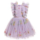 Fairy Dress Toddler, Party Dress For Baby Girl Boho Lace Hippie Flower Ruffle Puffy Wedding Bridesmaid Birthday Ball Gown For Ki
