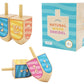The Dreidel Company Let'S Play The Hanukkah Game 2 Multi Colored Extra Large Hand Painted Wood Dreidels (Style 3, Pack Of 4)