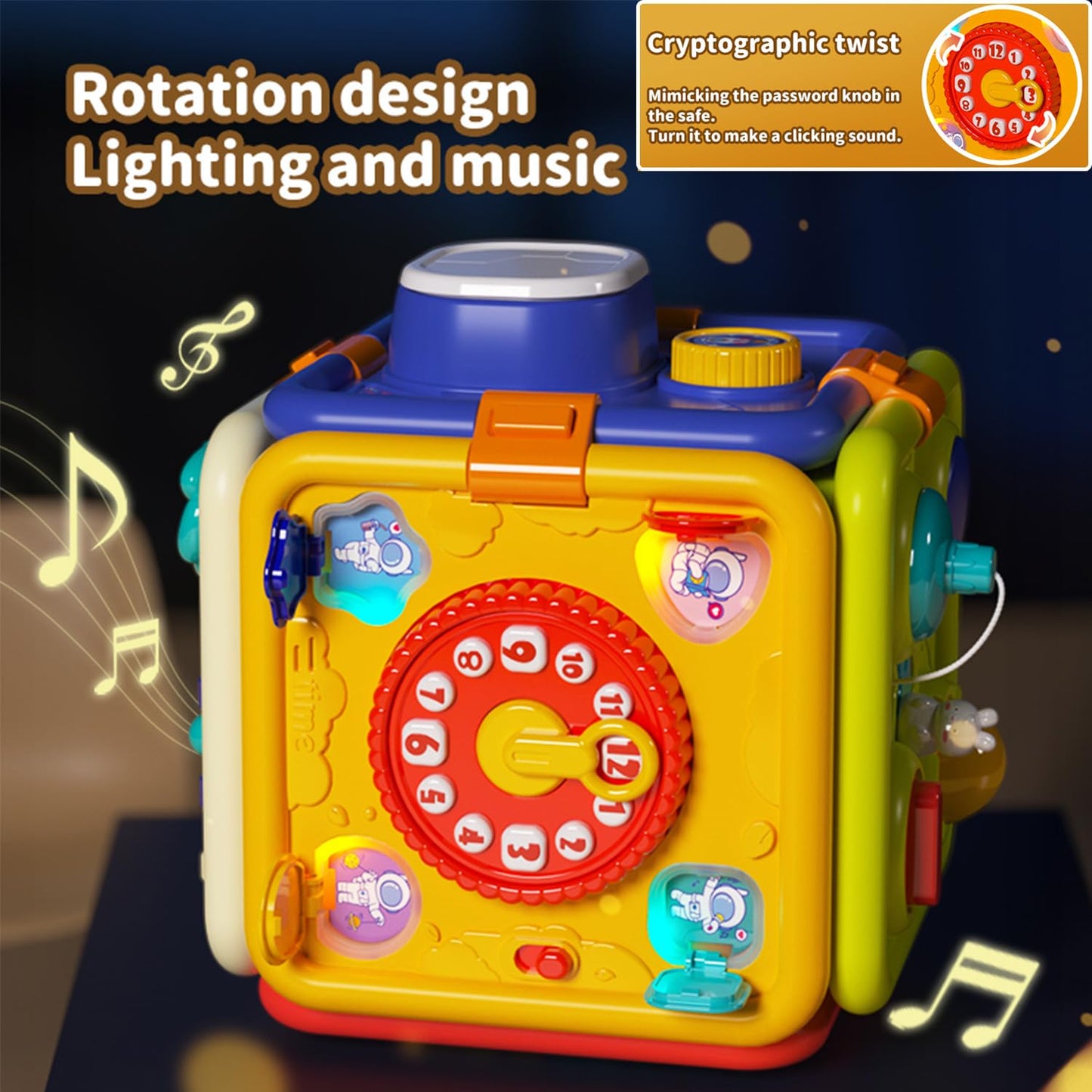 WIIBAAHO Montessori Toys for 1 Year Old Boy and Girl, Busy Board Toddler Toys Age 1-2, Baby Toys 12-18 Months Educational Sensor