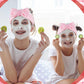 Sintuff 24 Pcs Sleepover Party Supplies For Girls 6 Spa Party Robes 6 Tote Bags 6 Headbands 6 Spa Masks(Size 14,Pink)