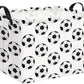 Clocor Rectangular Football Print Basket Empty,Gift Basket For Kids,Waterproof Toys Bin,Books Box,Room Decor(Football)