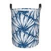 Pevtufa Blue Shells Foldable Laundry Basket Organizer,Fabric Clothes Toy Storage Basket Nursery Hamper Storage Bin For Household