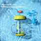 Cute Whale Cup With Squirt - Water Bottle, Sippy Cup With Leak Proof Weighted Straw For Kids (220Ml/Yellow)