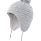 Connectyle Infant Baby Fleece Lined Beanie Skull Cap With Earflap Knit Kids Hat Beanies Cap S Grey