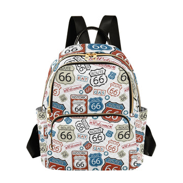 Yasala Women Fashion Backpack Route 66 Cute Sturdy Daily Bag Compact Regular Bag Diaper Bag
