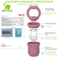 Socub 2 Pack Mesh Fruit Food Feeder Teether, Silicone Frozen Feeders For 3M+ Baby Safe Self Feeding, 3 Sizes Food Pouches Includ