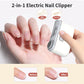 Automatic Nail Clipper, 2 In-1 Electric Nail Clipper And Nail Polisher, Electric Baby Nail Clippers With Light,Usb Rechargeable