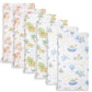 Maliton Muslin Baby Burp Cloths 20 x 10 - Large, 6-Layer, Ultra Absorbent 100% Cotton for Baby Drool & Messes, Soft, Pack of 6, 