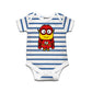 Ruse Flash Printed Kids Striped Infant Romper Short Sleeves And Bodysuit For New Born Baby Boy/Baby Girl Clothes 100% Cotton |Ju