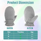 Fynnsure Toddler Mittens Baby Waterproof Snow Gloves Kids Ski Snow Gloves Cold Weather Mittens For Boys Girls Solid Gray 1-2 Yea