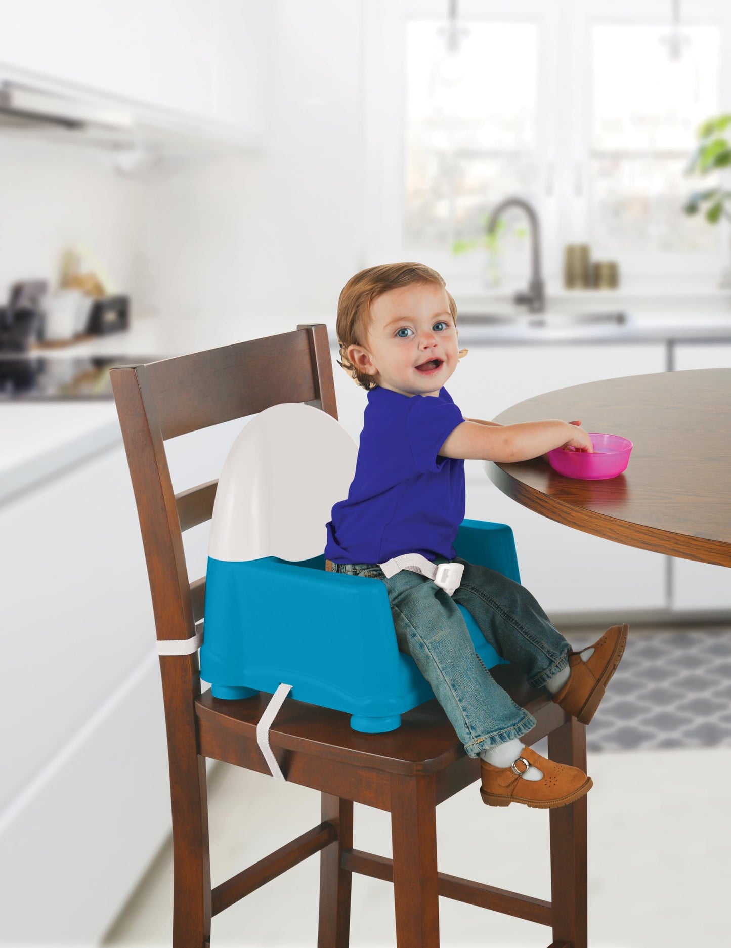 Safety 1St Easy Care Swing Tray Feeding Booster, Atlantis