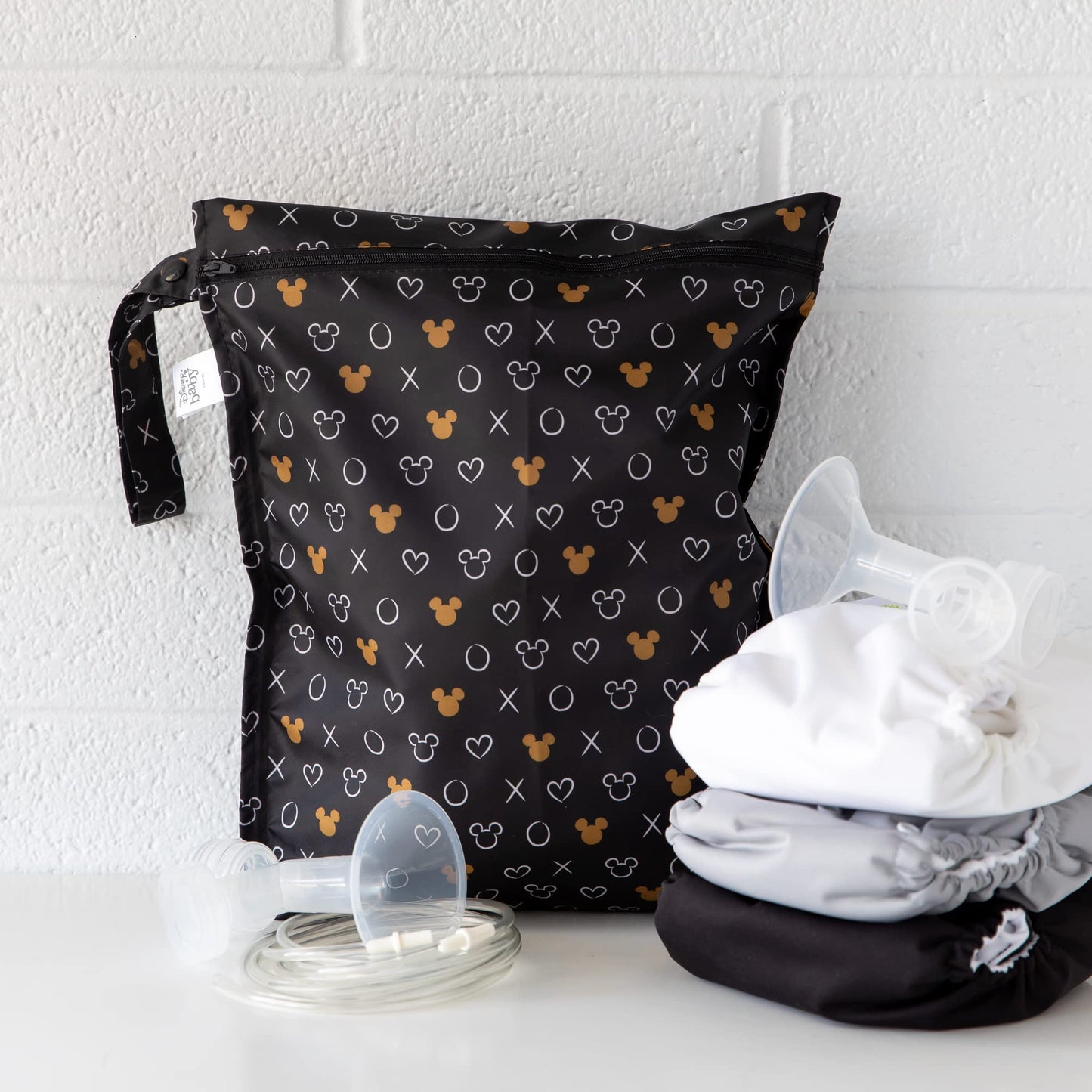 Bumkins Disney Waterproof Wet Bag for Baby, Travel, Swim Suit, Cloth Diapers, Pump Parts, Pool, Gym, Toiletry, Strap to Stroller