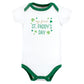 Hudson Baby Unisex Baby Cotton Bodysuits, Girl First Valentine Easter, 3-6 Months