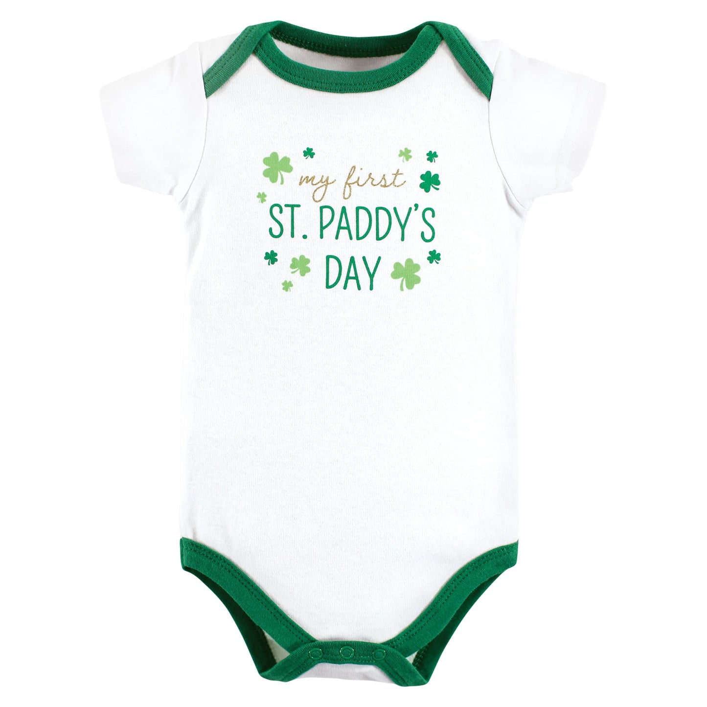 Hudson Baby Unisex Baby Cotton Bodysuits, Girl First Valentine Easter, 3-6 Months