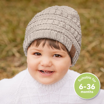 3-Pack Baby Beanies, Baby Hats - Newborn Hats, Baby Boy Hats, Baby Girl Hats For Winter (Pecan)