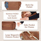 Miss Fong Small Diaper Bag Mini Diaper Bag Backpack, Leather Diaper Bag, Baby Diaper Bag, 11 Pockets Diaper Bag Organizer With H