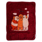 Nisma Newborn Baby Blanket | Soft, Cozy & Comfortable Baby Wrap for Boys & Girls | Maroon Bear Print Infant Receiving Blanket fo
