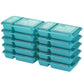 Good Cook Meal Prep, 2 Compartment Bpa Free, Microwavable/Dishwasher/Freezer Safe, Teal