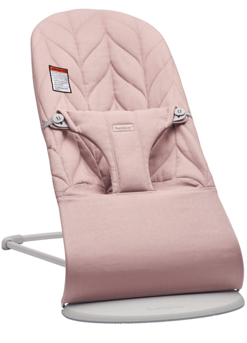BabyBjrn Bouncer Bliss, Cotton, Petal Quilt, Dusty Pink