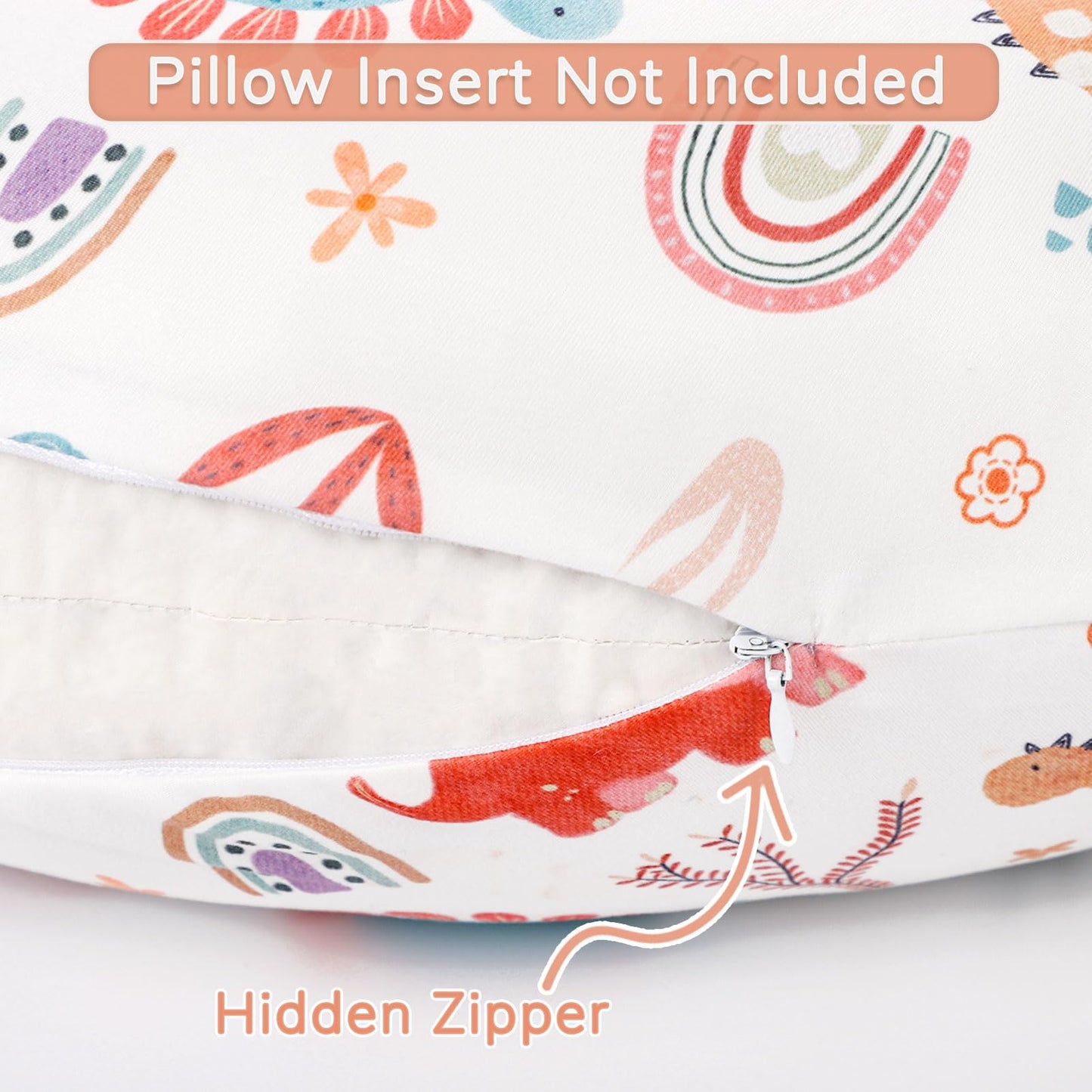 Nursing Pillow Cover 2 Pack, Breastfeeding Pillow Cover For Baby Girls Boys, Soft Stretchy Nursing Pillowcase For Infant Newborn
