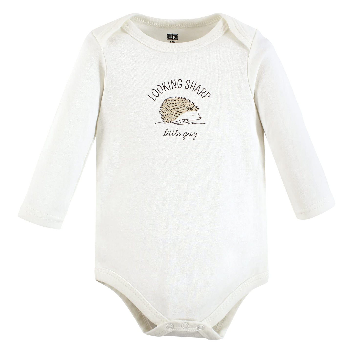 Hudson Baby Unisex Baby Cotton Long-Sleeve Bodysuits Forest Fox, 18-24 Months