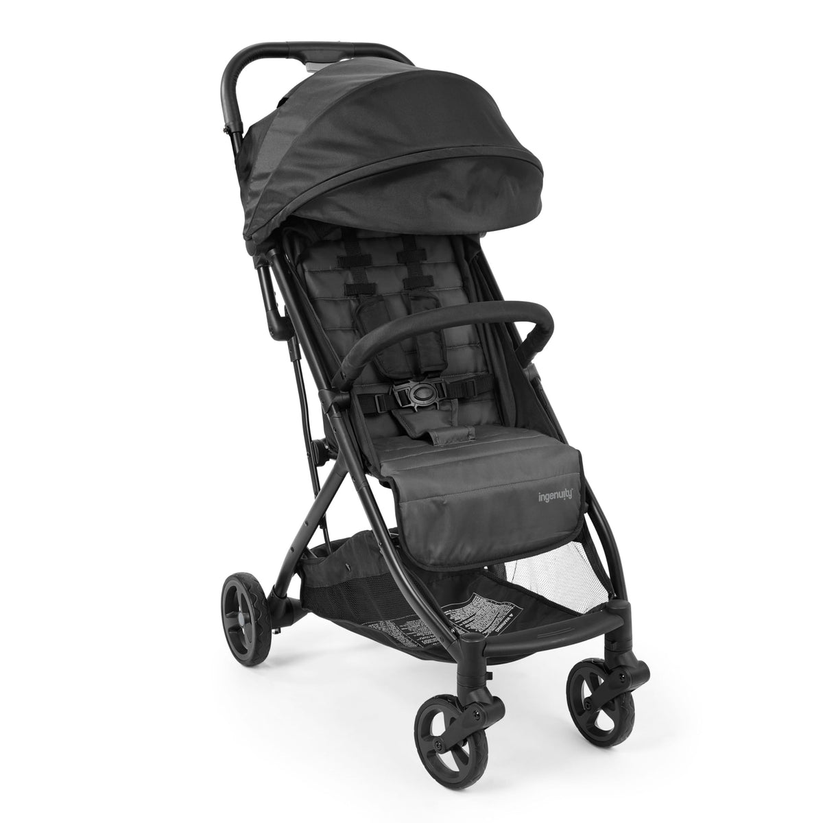 Ingenuity 3Dquickclose Stroller Compact Fold Pushchair, Lightweight Travel Pram, Car Seat Compatible, 5Point Harness, Includes 