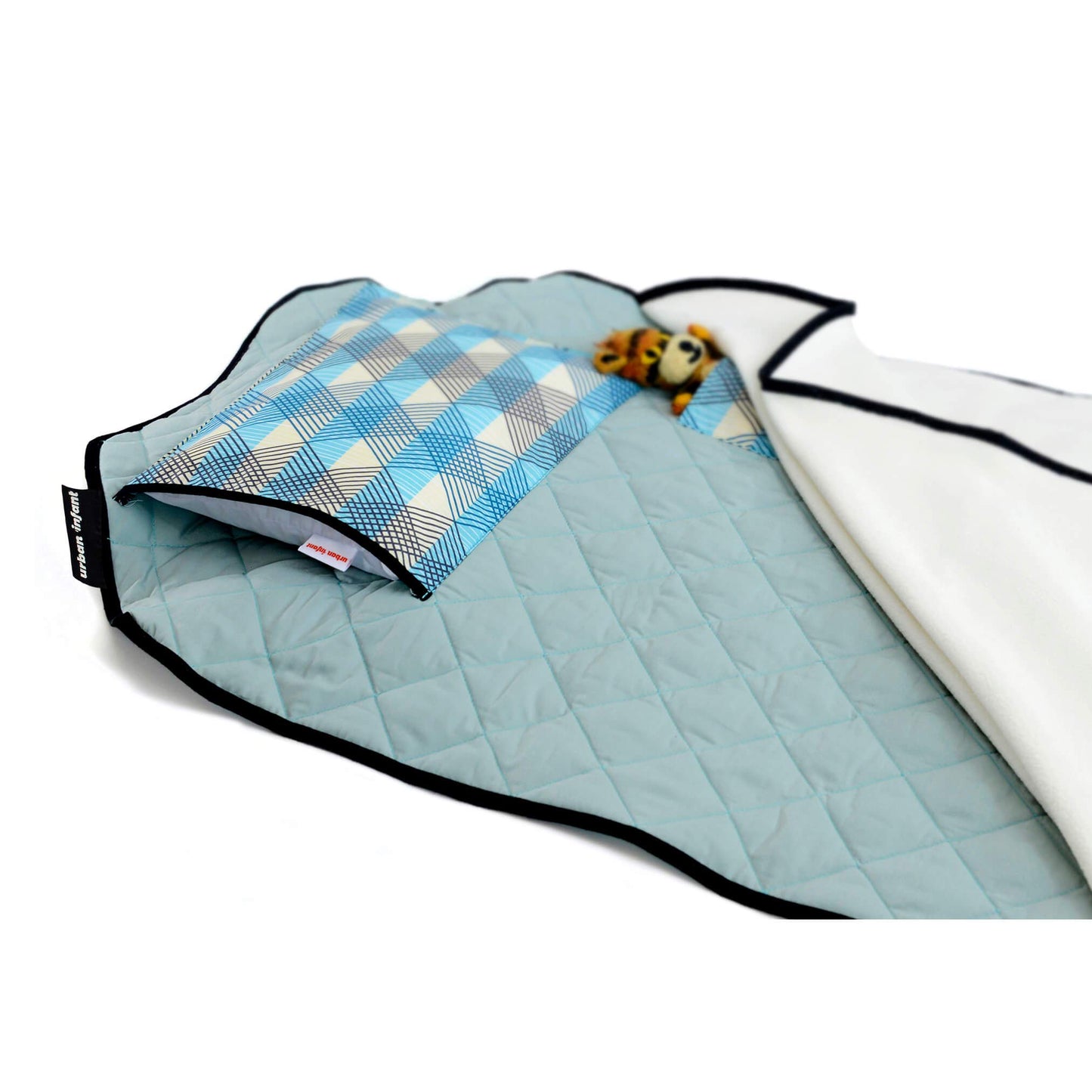 Urban Infant Tot Cot Kids Nap Mat - Toddler Preschool Daycare Bedding Cover With Blanket And Pillow - Seattle