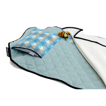 Urban Infant Tot Cot Kids Nap Mat - Toddler Preschool Daycare Bedding Cover With Blanket And Pillow - Seattle