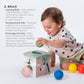 Taf Toys Sensory Baby Tissue Box, Object Permanence Box, Imaginary Play for Infants & Toddlers, Montessori Square Sensory Toys C