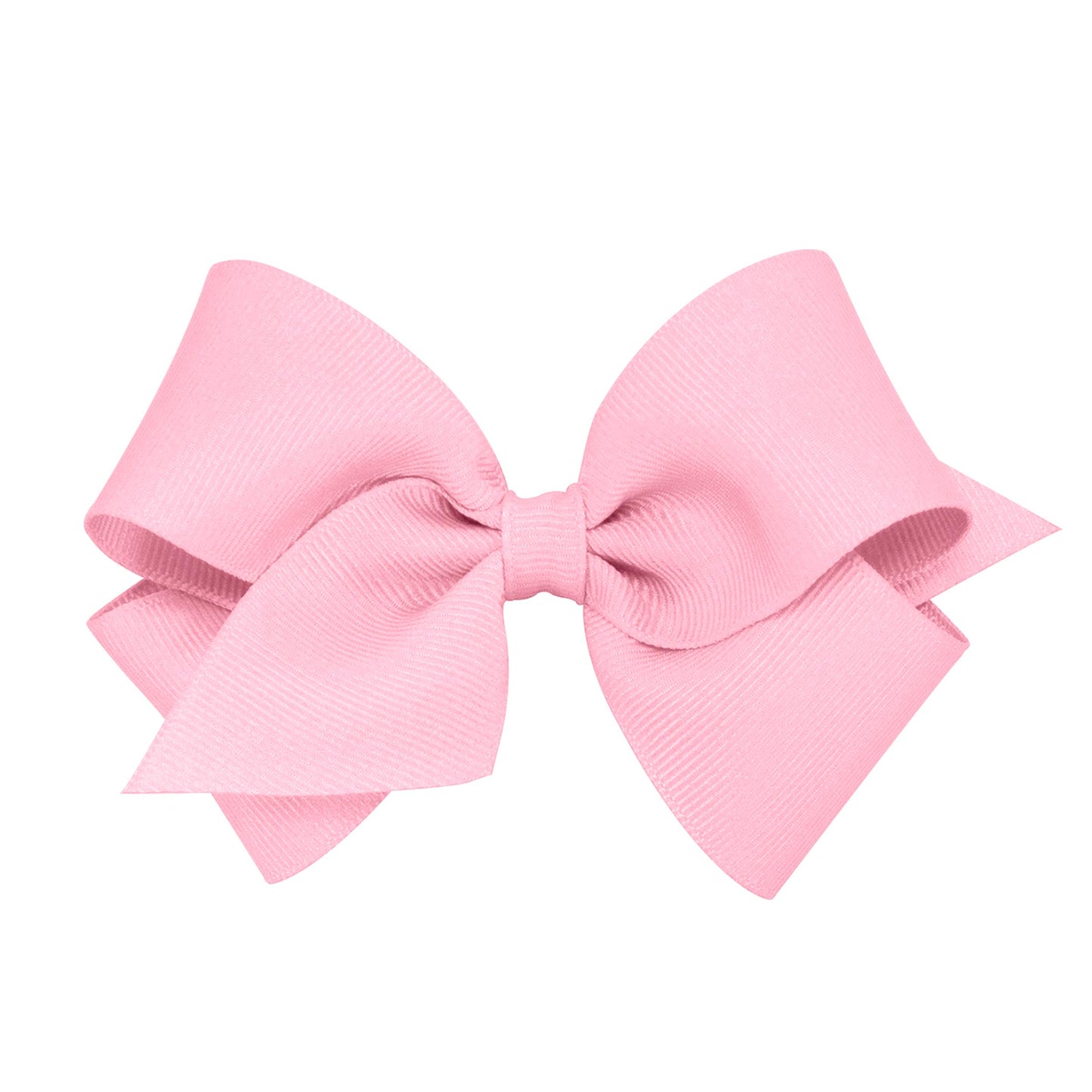 Wee Ones Girls' Classic Grosgrain Hair Bow On A Weestay Clip With Plain Wrap, Small, Pearl Pink