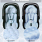Infant Car Seat Insert, Reversible Baby Carseat Cushion 2-in-1 for Newborns Toddlers Head & Body Support Pad for Carseats, Strol