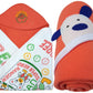 BRANDONN Newborn Combo of Double PLY Reversible Hooded and Fleece Hooded Baby Blankets(Pack of 2, RED)
