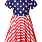 QPANCY 3t 4t Toddler Girls USA Flag Dresses 4th July USA Independence Day Costume