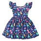 Zarmfly Girl Dinosaur Dress Kids Summer Dresses Back To School Outfits Dinosaur Clothes For Girls 5T