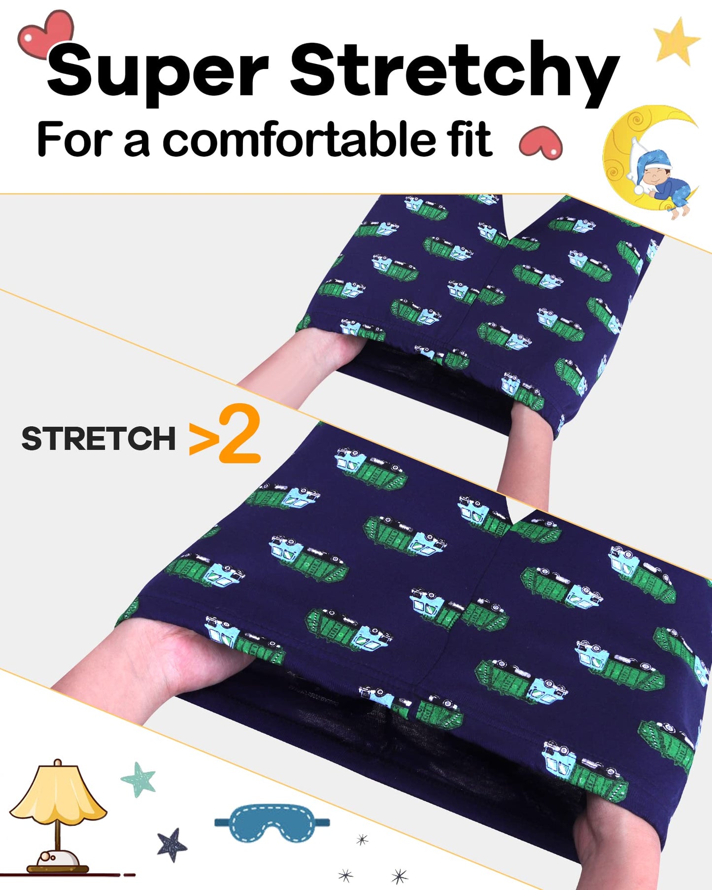 Daughter Queen Boys Pajamas 18-24 Months Summer Pjs Garbage Truck Pj Sets Baby Toddler Cotton Short Sleeve Sleepwear Jammies Sle