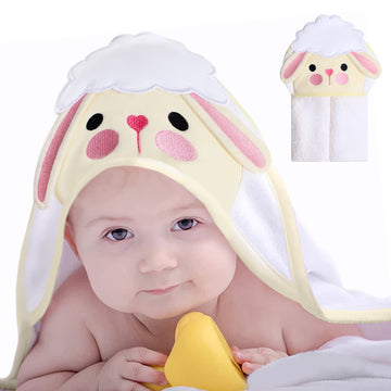 Mother'S Choice Hooded Baby Towels For Newborn - 100% Cotton Ultra Soft And Absorbent Large Baby Bath Towel For Infant And Toddl