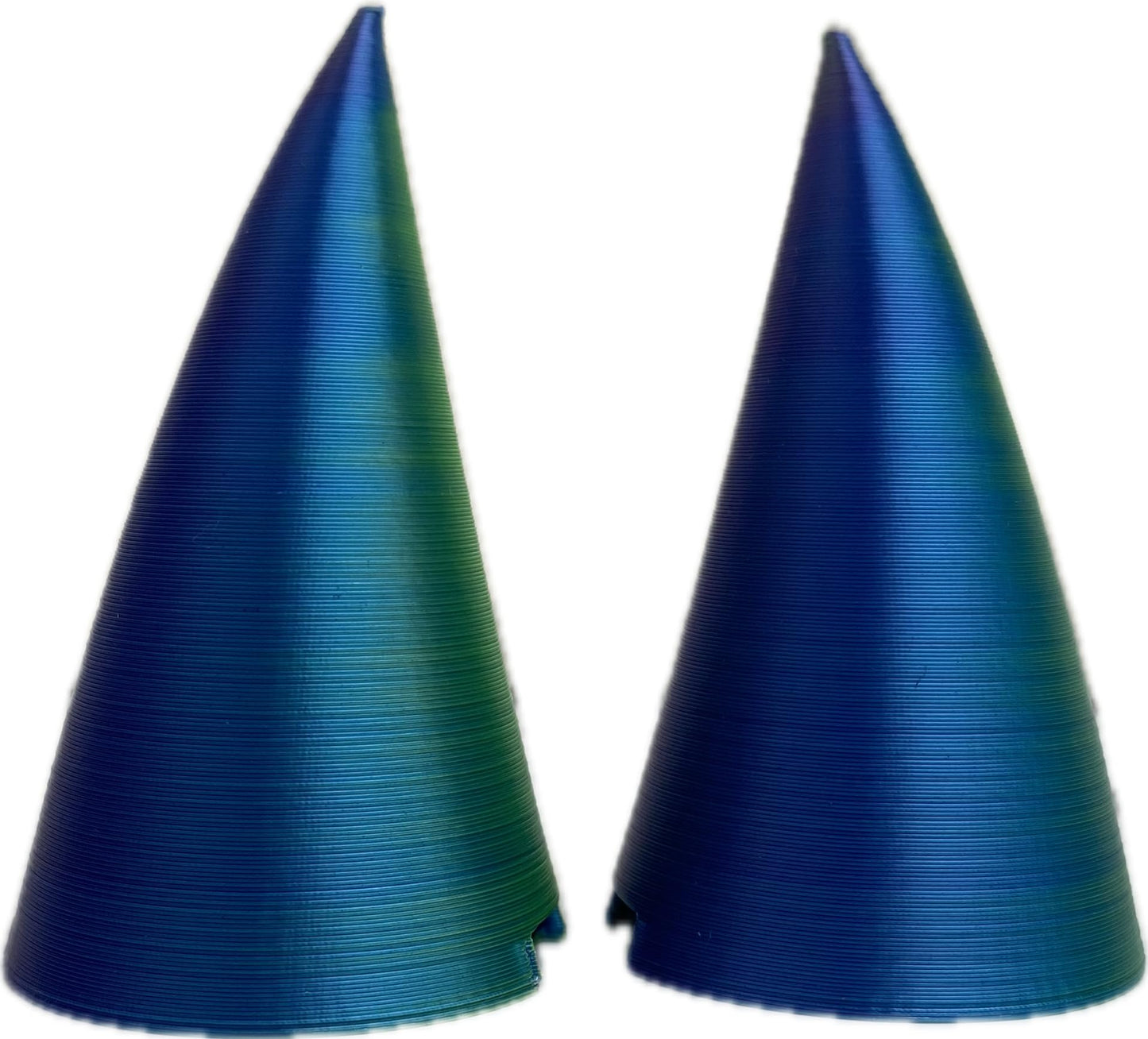 2X Demon Horns For Headset/Cosplay - Made In Usa - 20 Colors (Dual Blue/Lgreen)