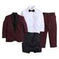Jeetethnics Boys Maroon Coat Suit Set With Waistcoat Shirt And Trousers (9082Ah)